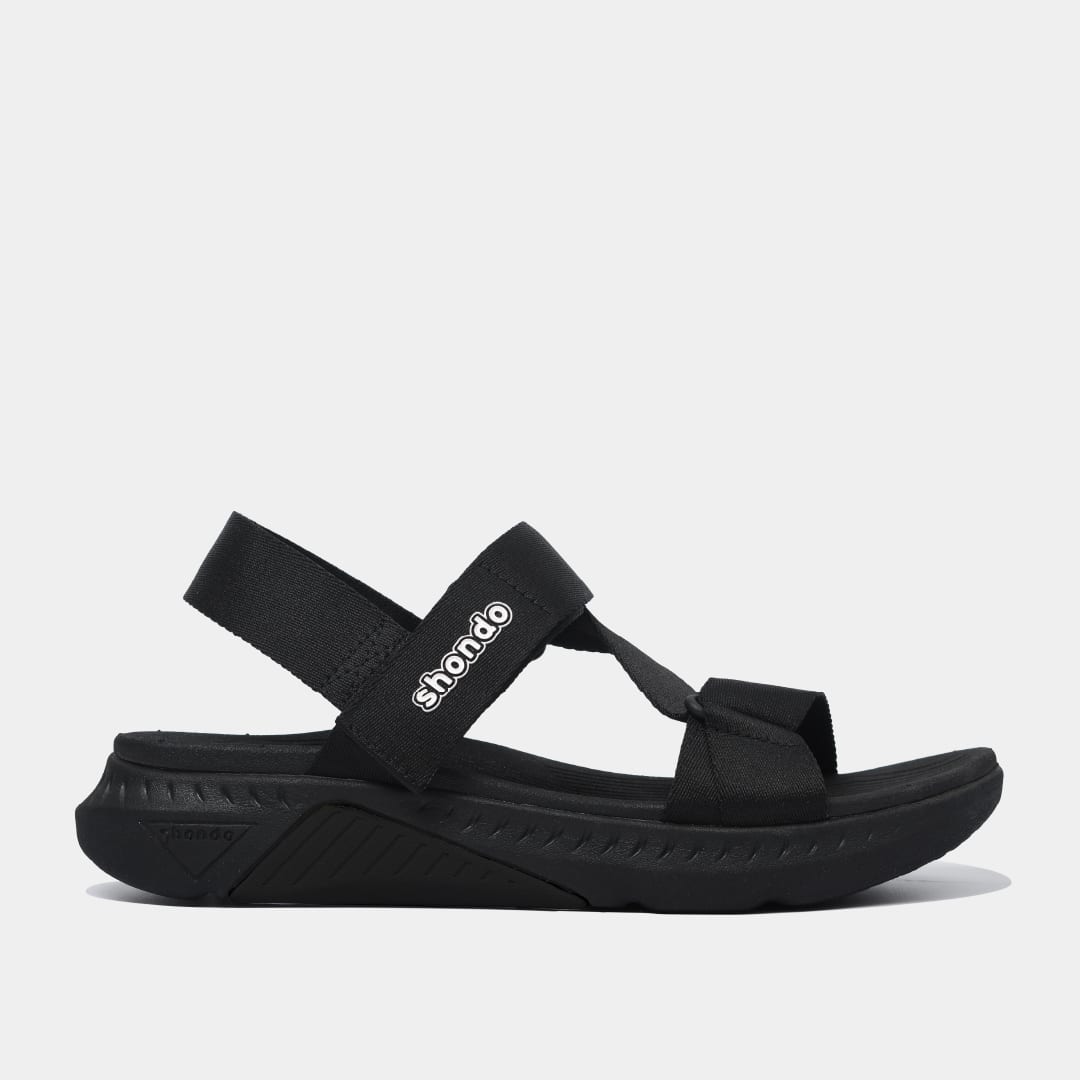 Sandals F7 Racing quai liền đen